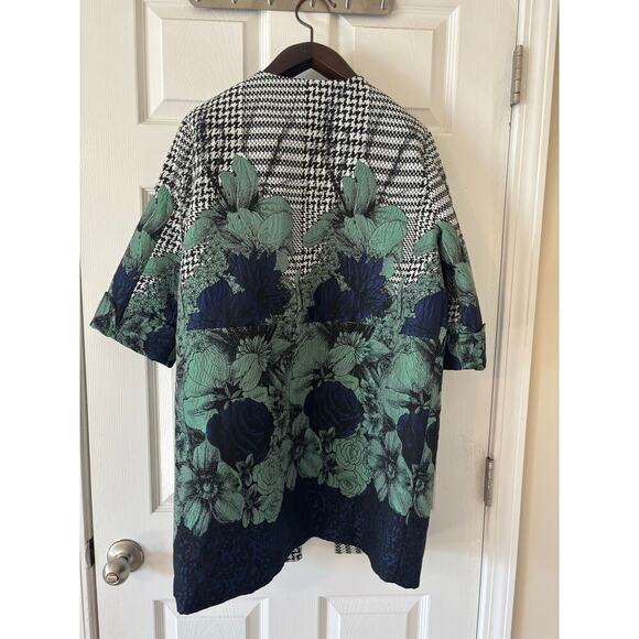 Eva Franco Veronica Car Coat floral sz 8 - Picture 12 of 12